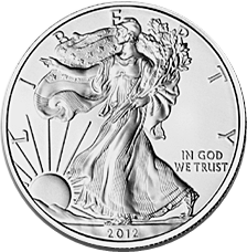 2012 1oz Silver American Eagle - Click Image to Close